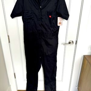 Dickies Women's Cooling Short Sleeve Coveralls, Black